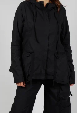 Rundholz Black Label Jackets^Hooded Utility Jacket in Black