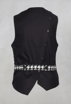 Marc Point Jackets^Hounds Tooth Printed Waistcoat in 1000