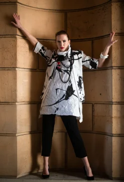 Xenia Design Shirts & Blouses^HULE Shirt in Black White Colourful