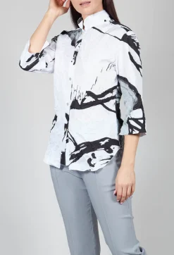 Xenia Design Shirts & Blouses^HULE Shirt in Black White Colourful