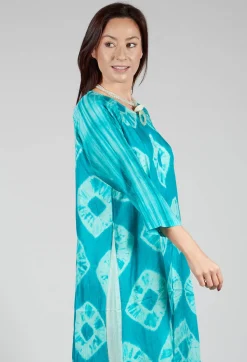 Bianco Levrin Dresses^Huong Dress in Mint and Cyan