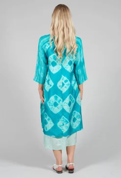 Bianco Levrin Dresses^Huong Dress in Mint and Cyan