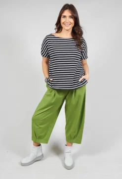 Mama B Shirts & Blouses^Ibisco R Stripe T-Shirt in  Nero