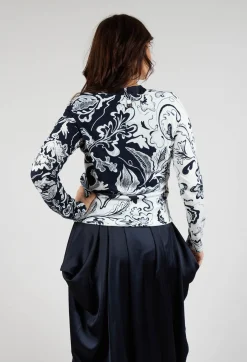 High Cardigans^Include Cardigan in Floral Navy