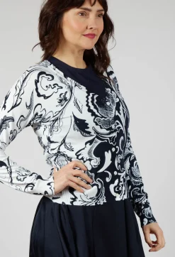 High Cardigans^Include Cardigan in Floral Navy
