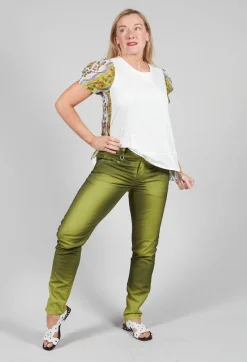 High Trousers^Inform Trousers in Washed Green