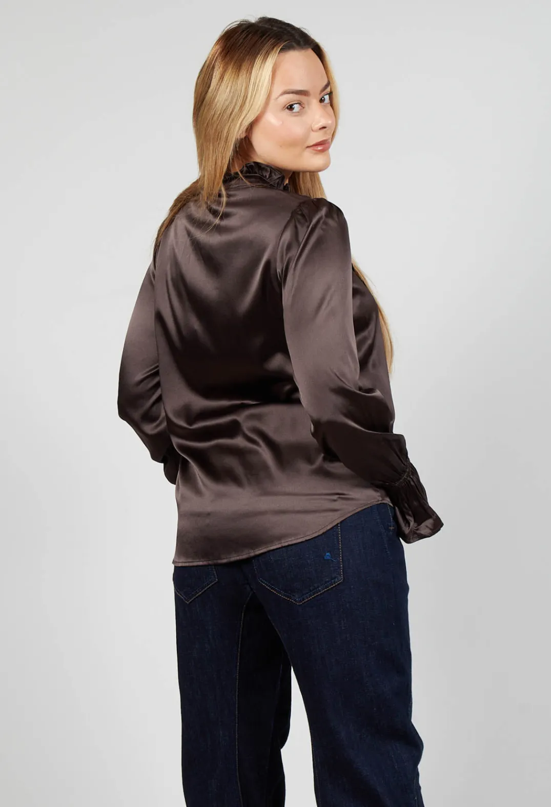 Dea Kudibal Shirts & Blouses^Ingeborg Shirt with Ruffles in Chocolate