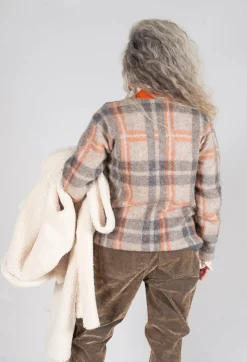 Fringe Knitwear|Cardigans^Ingrid Cardigan in Orange and Beige