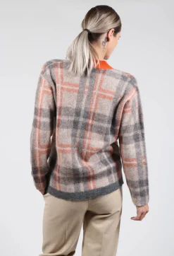 Fringe Knitwear|Cardigans^Ingrid Cardigan in Orange and Beige