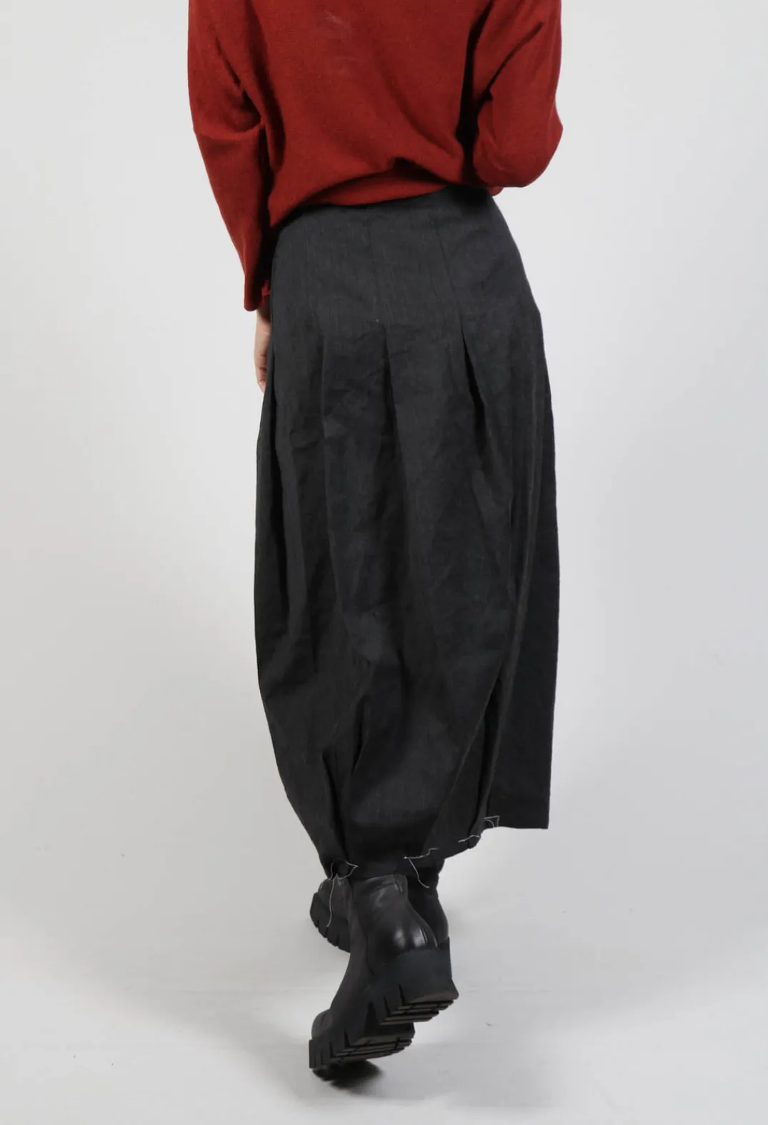 Album Di Famiglia Skirts^Inox Cross Skirt in Slate