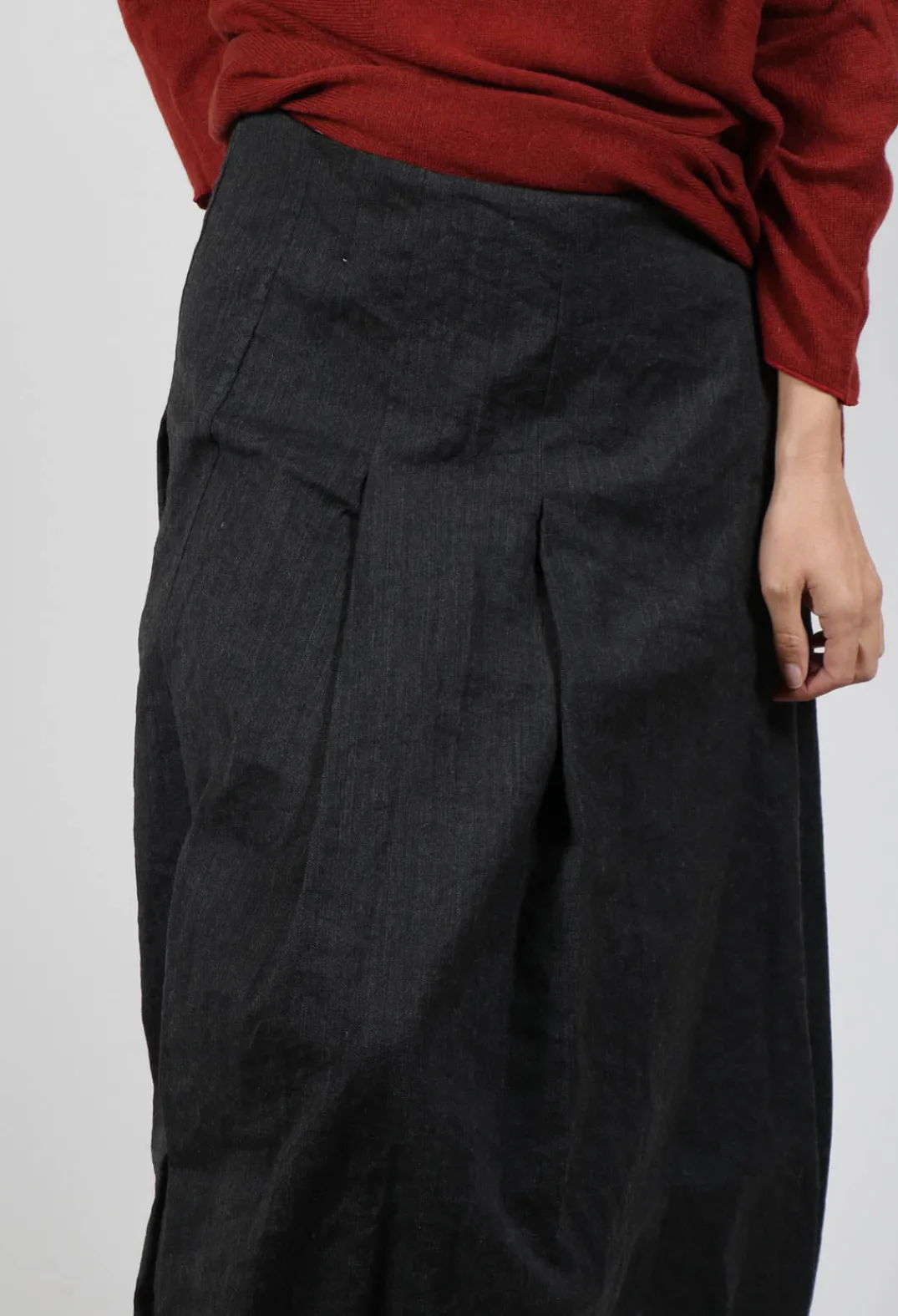 Album Di Famiglia Skirts^Inox Cross Skirt in Slate