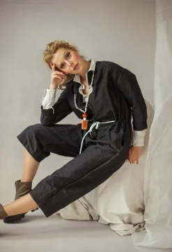 Album Di Famiglia Jumpsuits^Inox Jumpsuit in Slate