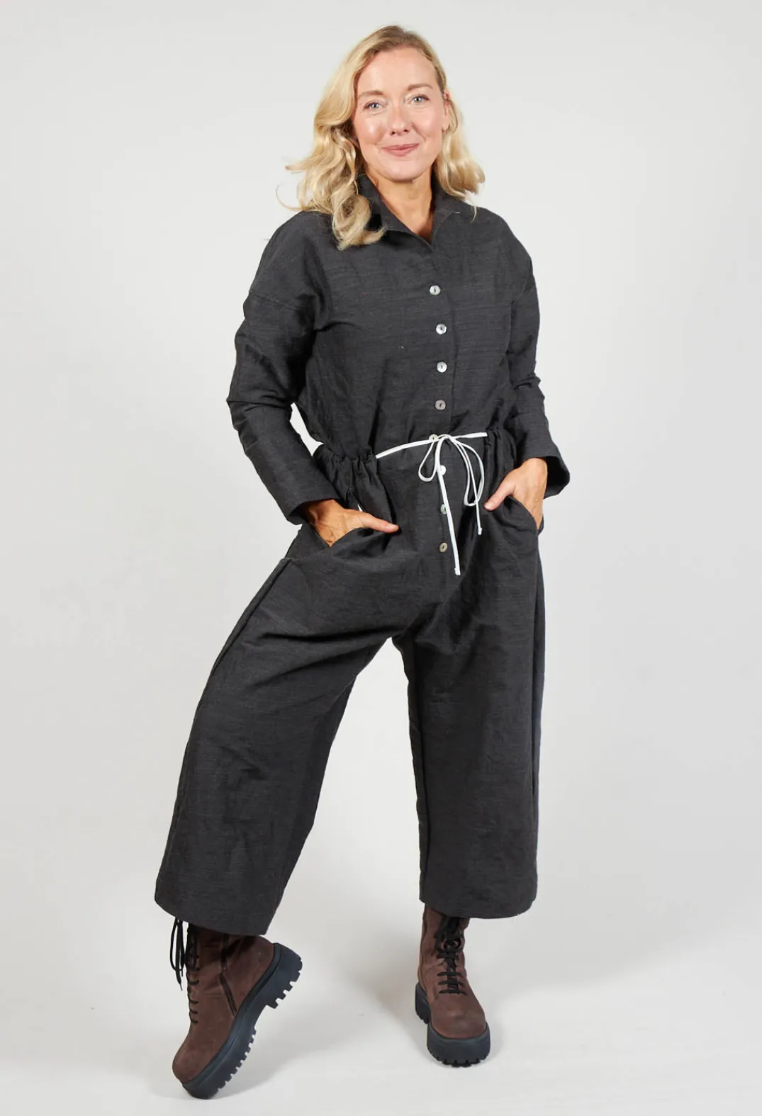 Album Di Famiglia Jumpsuits^Inox Jumpsuit in Slate