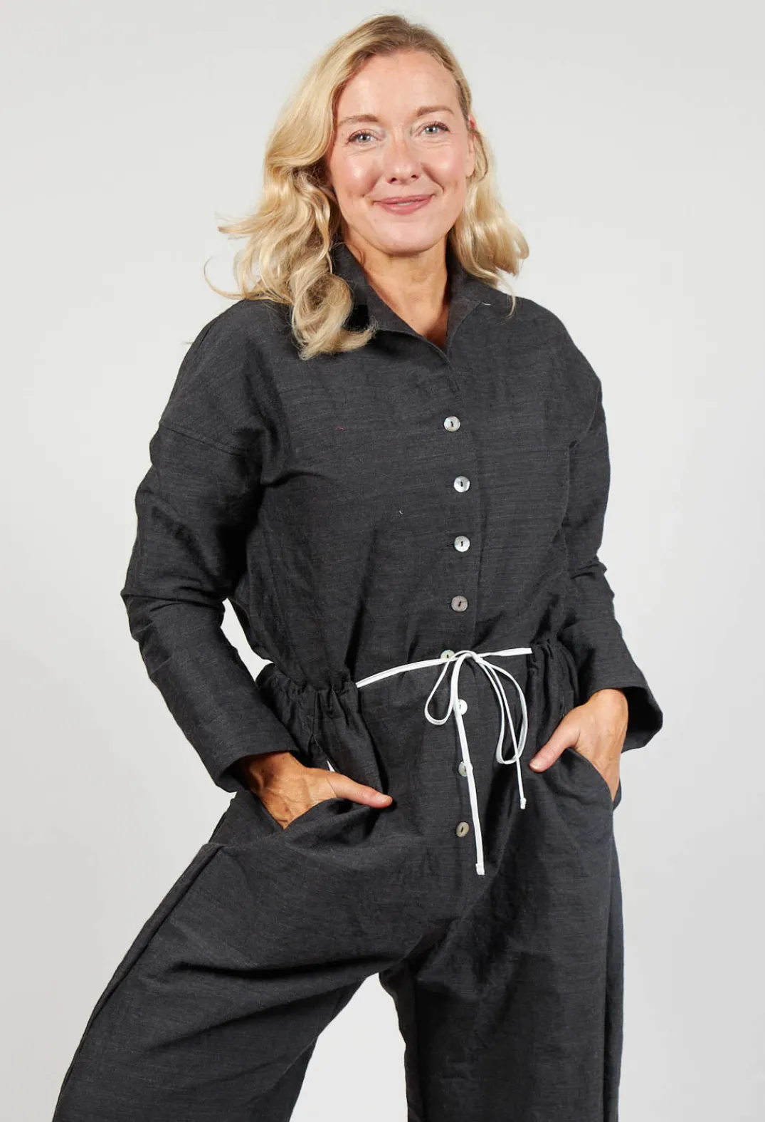 Album Di Famiglia Jumpsuits^Inox Jumpsuit in Slate
