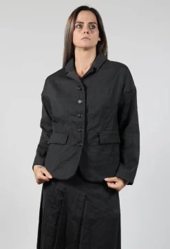 Album Di Famiglia Jackets^Inox Loose Blazer in Slate