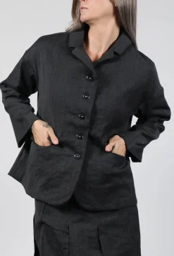 Album Di Famiglia Jackets^Inox Loose Blazer in Slate