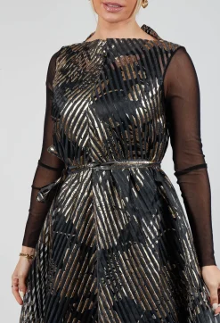 Xenia Design Dresses^Irmo Dress in Gold-Black