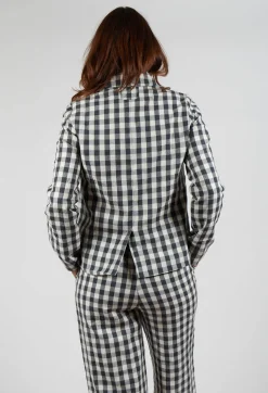 Aequamente Jackets^Jacket in Asfalto Check