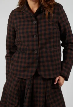 Aequamente Jackets^Jacket in Ebano Check