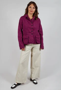 Hannoh Wessel Jackets^Jacket Vittorina in Mulberry Stripe
