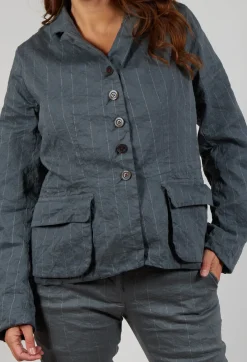 Hannoh Wessel Jackets^Jacket Vittorina in Zinc Stripe