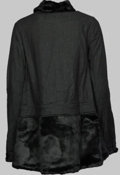 Rundholz Black Label Jackets^Jacket with Contrasting Faux Fur Detail in Black