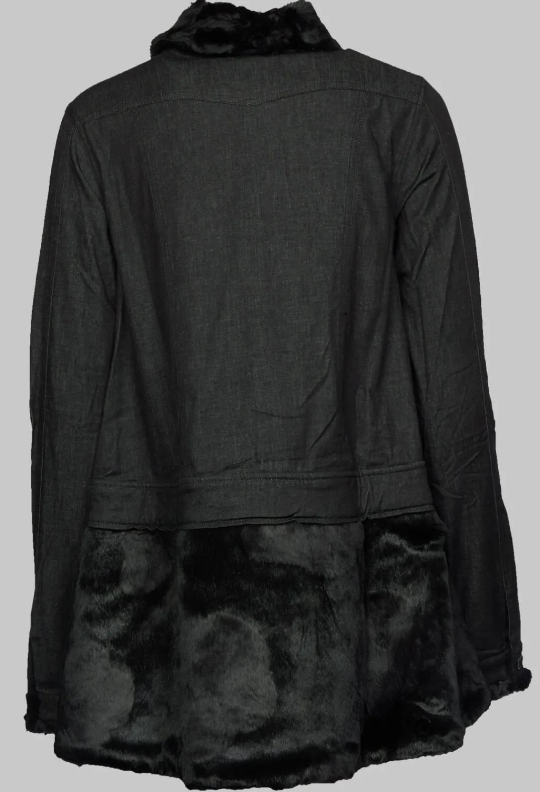 Rundholz Black Label Jackets^Jacket with Contrasting Faux Fur Detail in Black