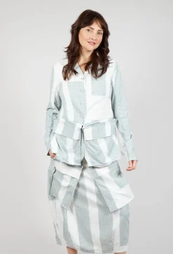 Rundholz Black Label Jackets^Jacket with Feature Pockets in Grey Print