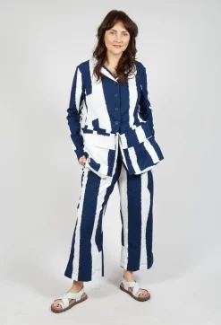 Rundholz Black Label Jackets^Jacket with Feature Pockets in Navy Print