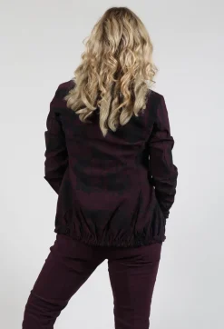 Rundholz Black Label Jackets^Jacket with Gathered Hem in Ruby Comic