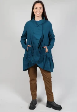 Rundholz Black Label Jackets^Jacket with High Low Peplum Hem in Ink