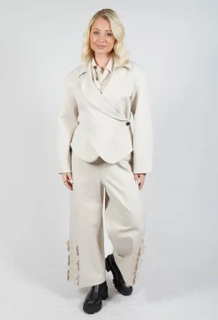 Mei Meij Jackets^Jacket with Wrap Over Front in Sandshell