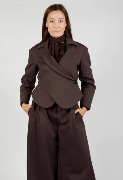 Mei Meij Jackets^Jacket with Wrap Over Front in Java