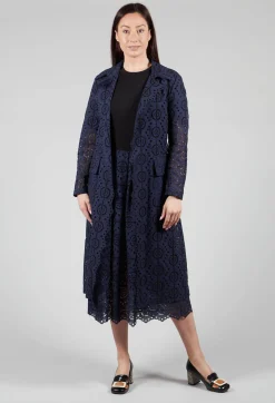 Sfizio Dresses^Jacket Wrap Dress in Blue