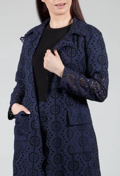 Sfizio Dresses^Jacket Wrap Dress in Blue
