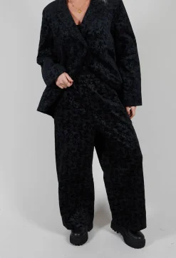 Amici Trousers^Jacquard Trousers in Black