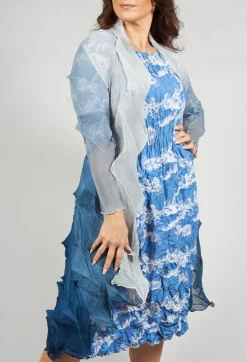 Alquema Coats^Jacqui Coat Long in Silver Denim