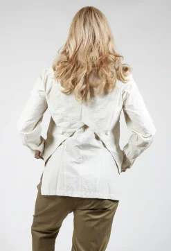 Jayko Shirts & Blouses^Jacy Shirt with Overlay Detail in White Clay