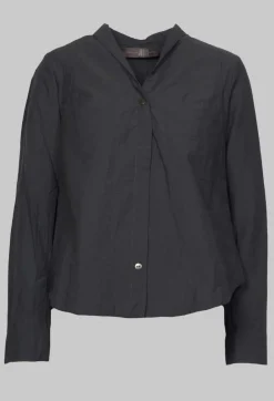 Jayko Shirts & Blouses^Jacy Shirt with Overlay Detail in Ardoise