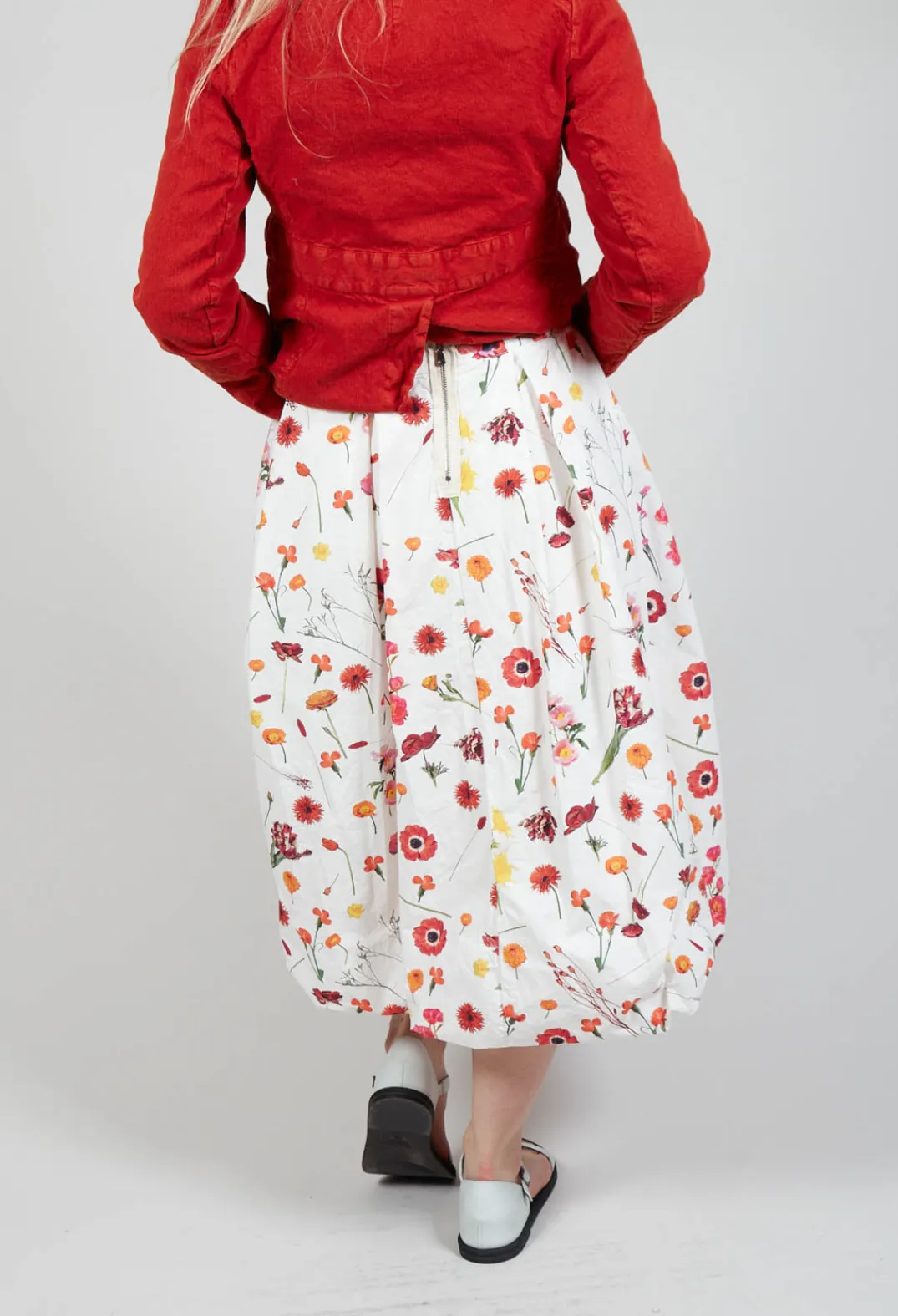 Hannoh Wessel Skirts^Jamila Skirt in Red Flower Print