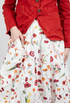 Hannoh Wessel Skirts^Jamila Skirt in Red Flower Print