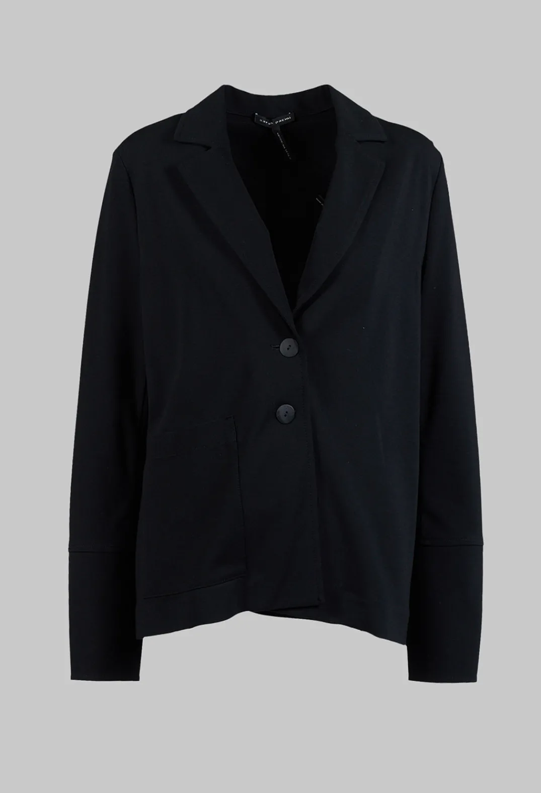 Sarah Pacini Jackets^Jersey Blazer with Front Pocket in Black