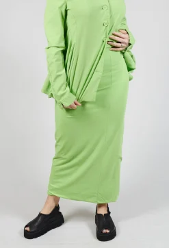 Rundholz Black Label Skirts^Jersey Double Layered Pencil in Lime