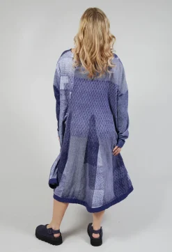 Rundholz Black Label Dresses^Jersey Dress with Drawstring Hem in Azur Print