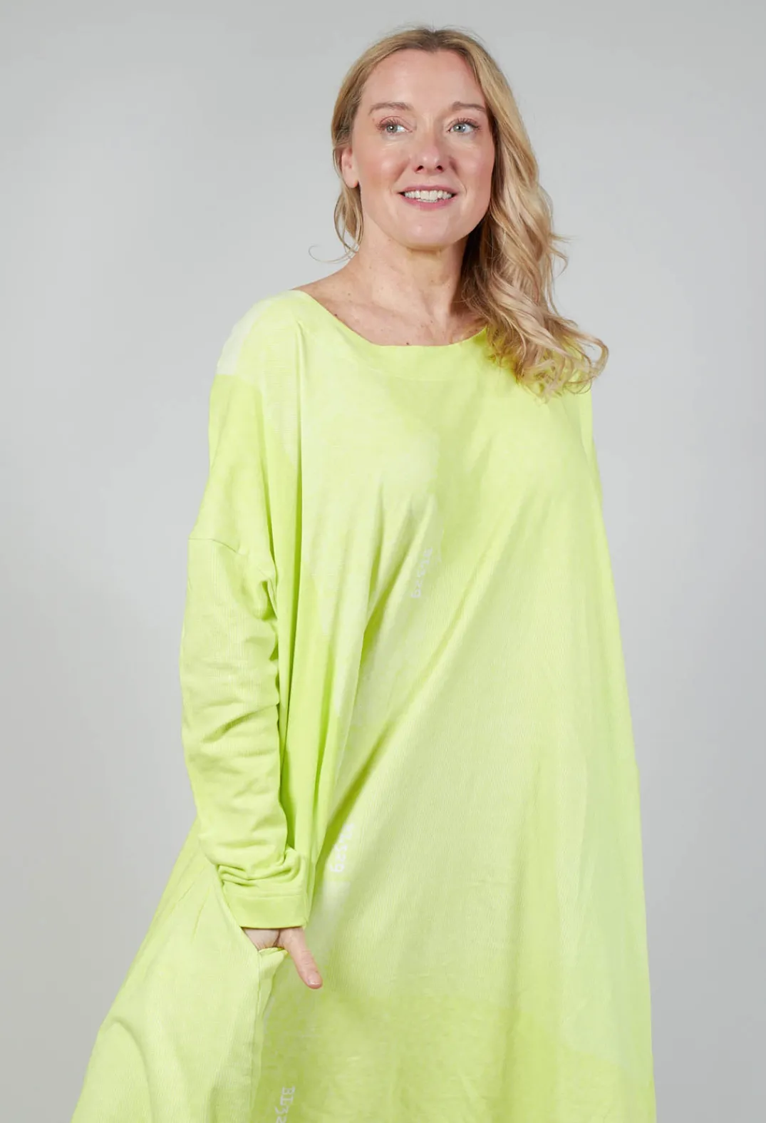 Rundholz Black Label Dresses^Jersey Dress with Drawstring Hem in Sun Print