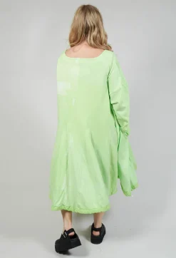 Rundholz Black Label Dresses^Jersey Dress with Drawstring Hem in Lime Print