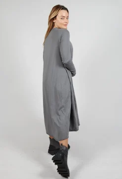 Rundholz Black Label Dresses^Jersey Dress with Exposed Seams in Rock