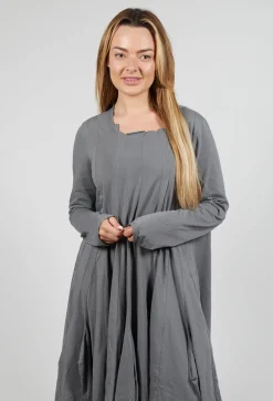 Rundholz Black Label Dresses^Jersey Dress with Exposed Seams in Rock