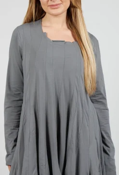 Rundholz Black Label Dresses^Jersey Dress with Exposed Seams in Rock