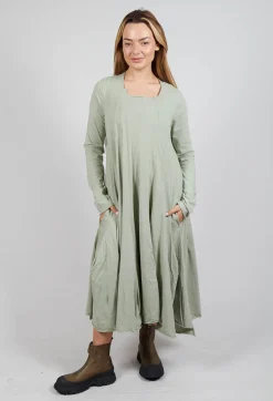 Rundholz Black Label Dresses^Jersey Dress with Exposed Seams in Defender